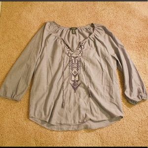 Gray Long Sleeve Shirt